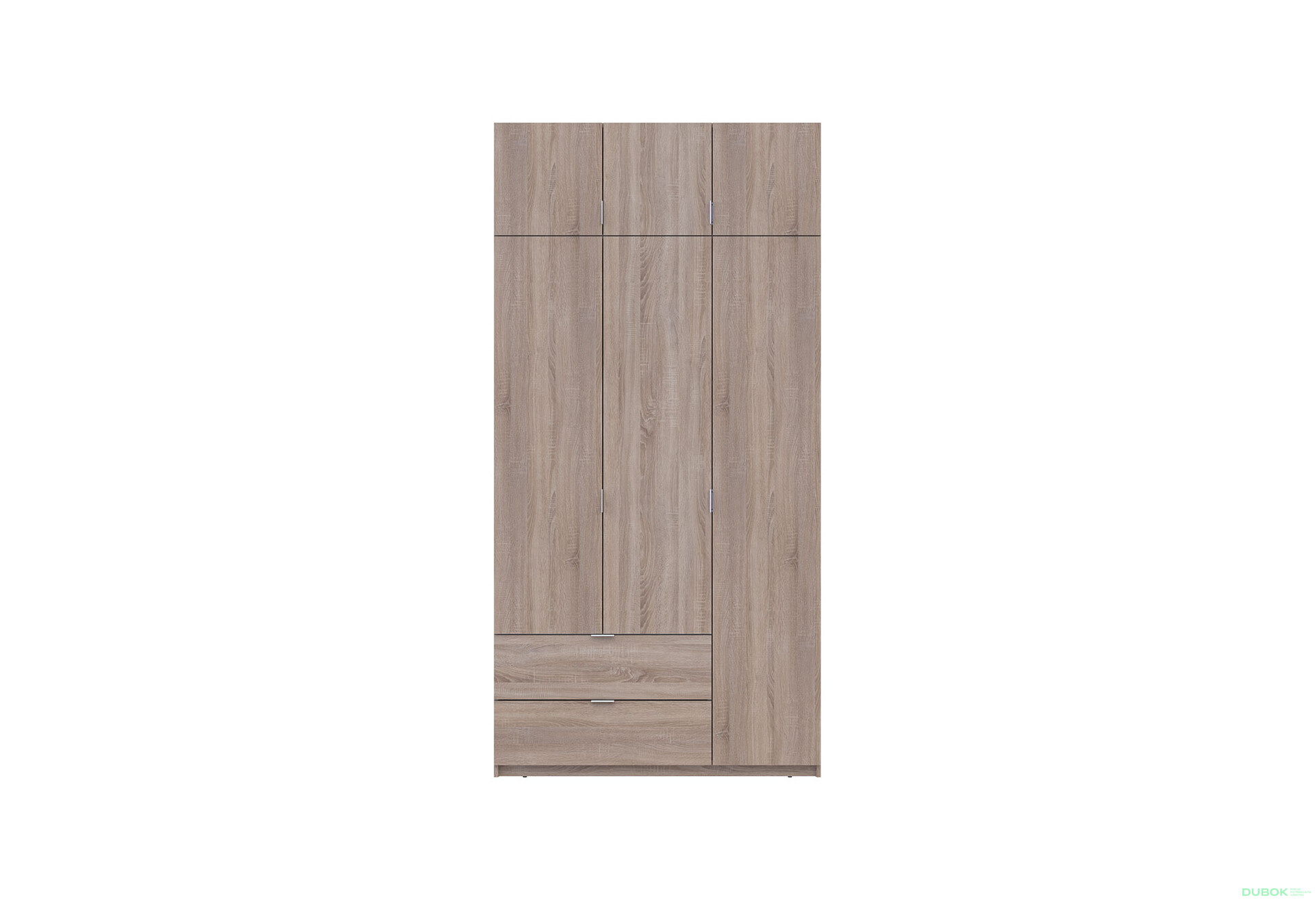 Fotografie 2 - Skříň čtyřdveřová Lukas 120 cm dub sonoma