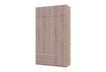 Skříň čtyřdveřová Lukas 135 cm dub sonoma