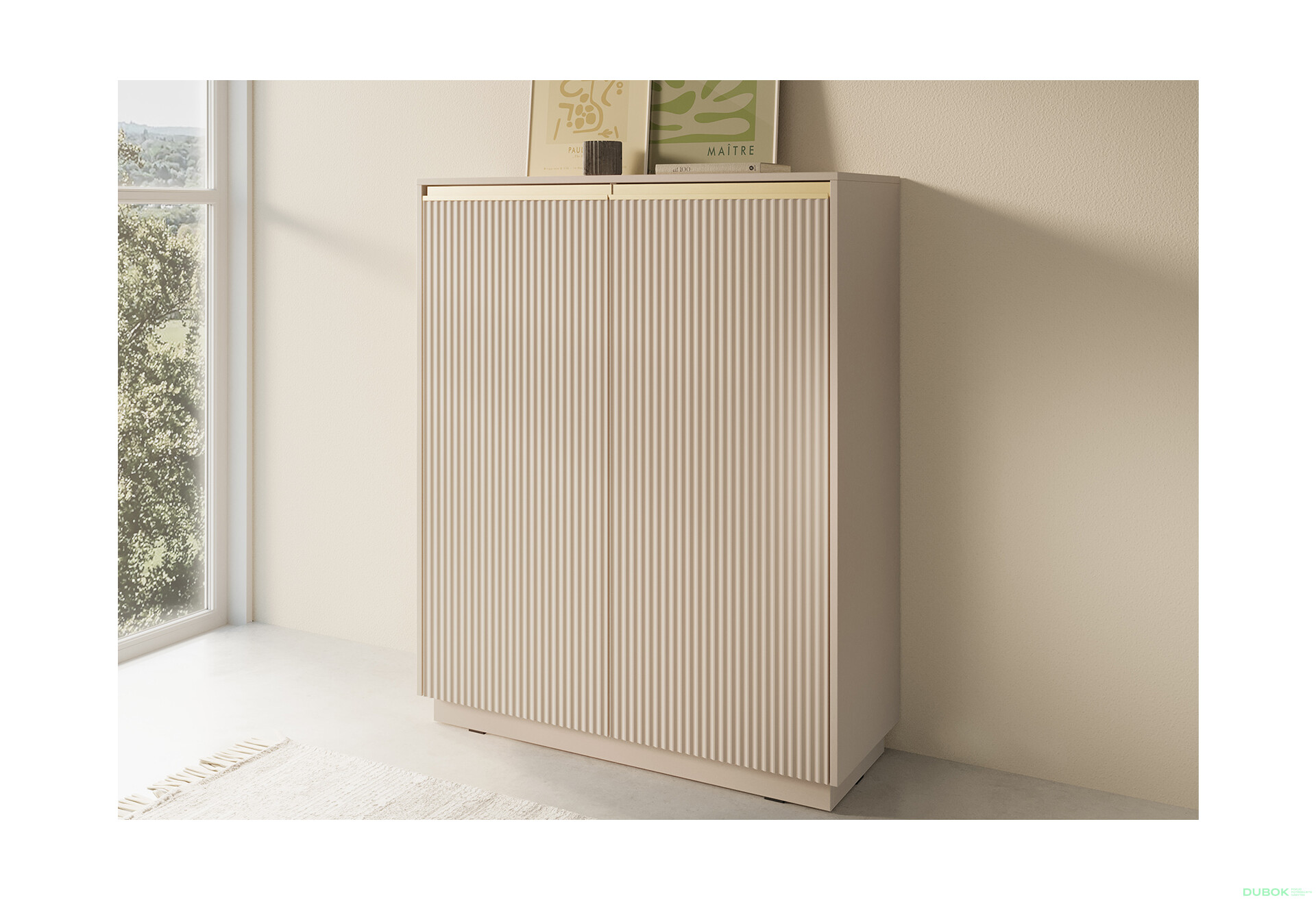 Komoda KW-104 béžová Royal - Fotografie 2 Fotografie 2 - Komoda KW-104 béžová Royal