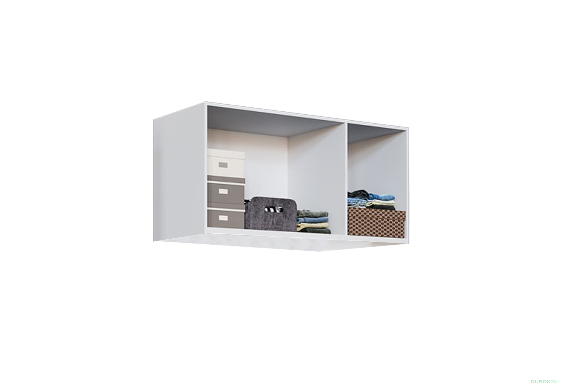 Fotografie 1 - Modul № 32 A-1500x697 DTD 18 mm bílý Módulní skříň Modus