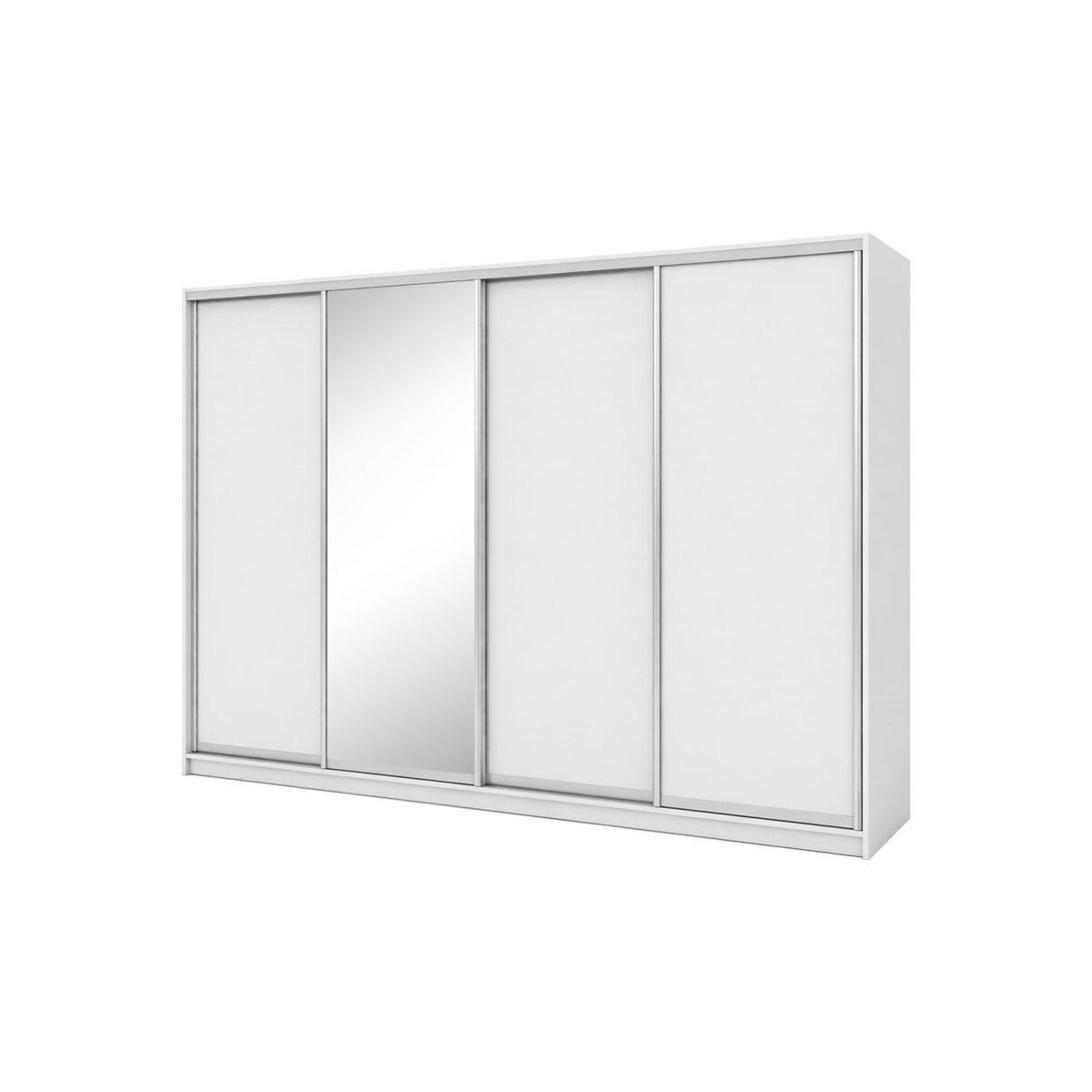 Skříň s posuvnými dveřmi 3000x2200x600 3LTD 1 zrcadlo nymphaea alba, profil stříbrný