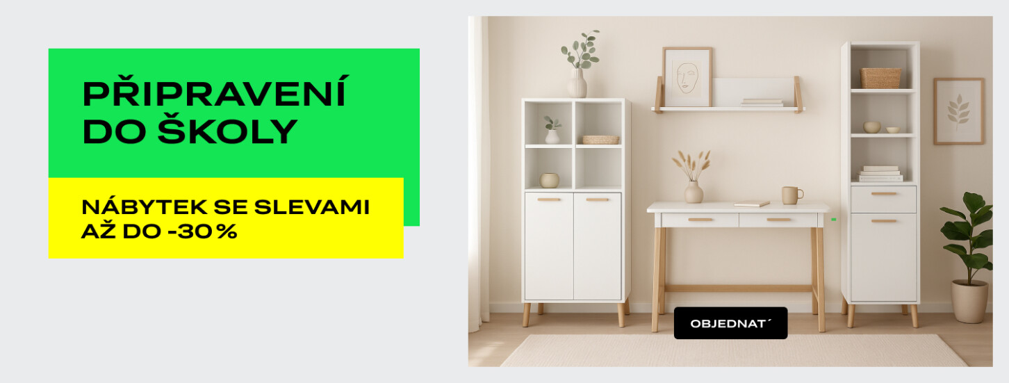 Připravení do školy — akce a slevy na nábytek v eshopu Dubok.cz