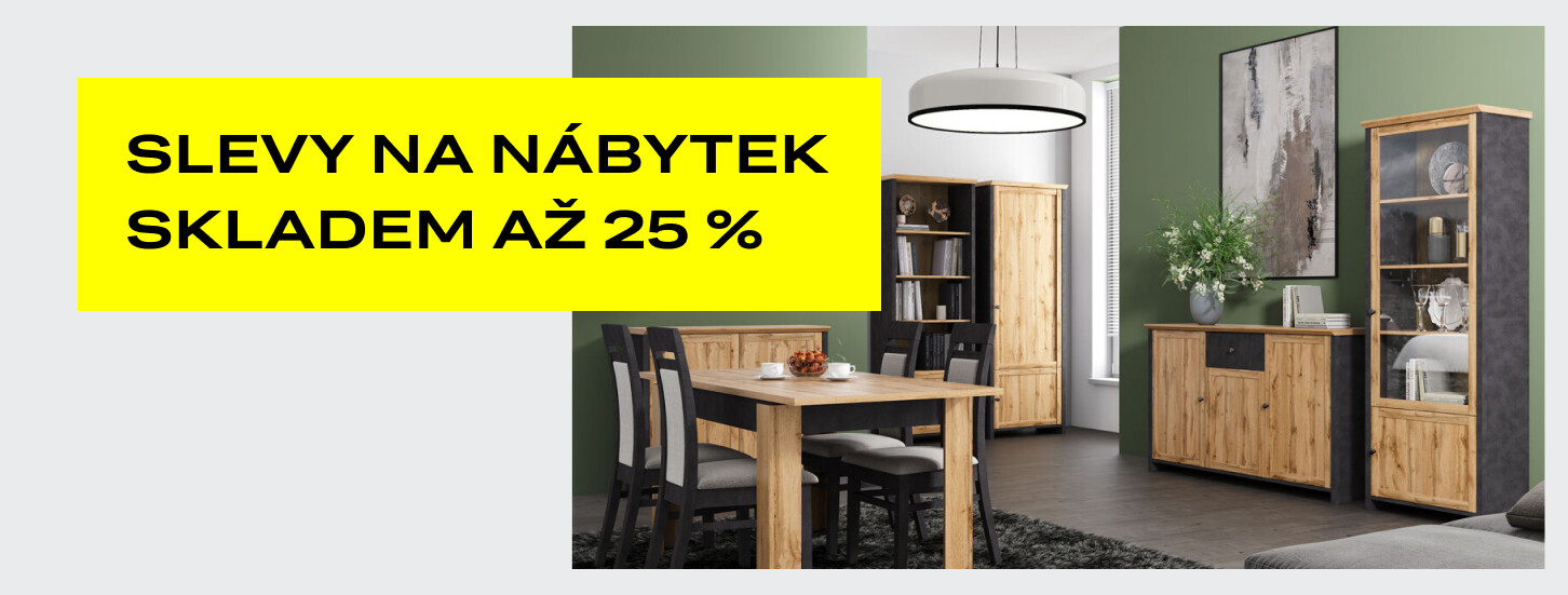 Slevy na nábytek skladem až 25 %